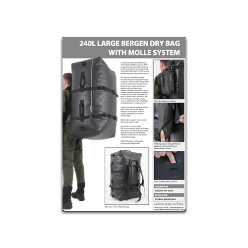 240L Bergen Dry Bag Data Sheet